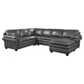 4-Piece Sectional with Right Chaise 9267GY*42LRC