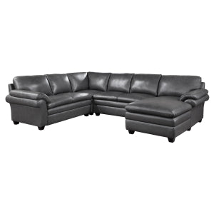 4-Piece Sectional with Right Chaise 9267GY*42LRC
