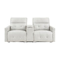 Power Double Reclining Love Seat with Center Console and Power Headrests 9444HMP-2CNPWH*