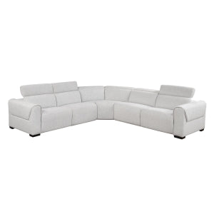 5-Piece Modular Power Reclining Sectional with Power Headrests, Charging Ports 9455CLD*5LRRRPWH