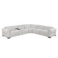 6-Piece Modular Power Reclining Sectional with Power Headrests, Charging Ports 9455CLD*6LRRRPWH