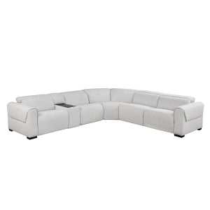 6-Piece Modular Power Reclining Sectional with Power Headrests, Charging Ports 9455CLD*6LRRRPWH