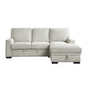2-Piece Sectional with Pull-out Bed and Right Chaise with Hidden Storage 9468BE*2RC2L