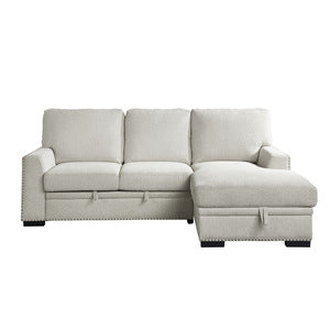 2-Piece Sectional with Pull-out Bed and Right Chaise with Hidden Storage 9468BE*2RC2L