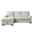 2-Piece Sectional with Pull-out Bed and Left Chaise with Hidden Storage 9468BE*2LC2R