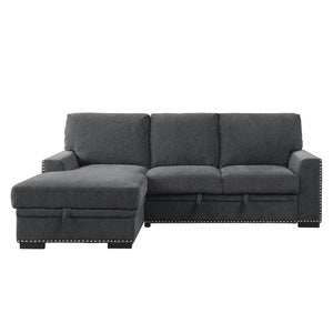2-Piece Sectional with Pull-out Bed and Left Chaise with Hidden Storage 9468CC*2LC2R