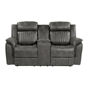Double Reclining Love Seat with Center Console 9479BRG-2