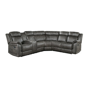 3-Piece Reclining Sectional with Left Console 9479BRG*SC