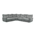 6-Piece Modular Power Reclining Sectional with Power Headrests and USB Ports 9509DG*6LRRRPWH