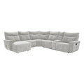 6-Piece Modular Reclining Sectional with Left Chaise 9509MGY*65LRR