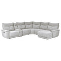 6-Piece Modular Reclining Sectional with Right Chaise 9509MGY*6LR5R