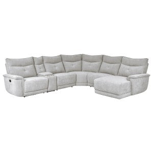 6-Piece Modular Reclining Sectional with Right Chaise 9509MGY*6LR5R