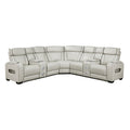 3-Piece Power Reclining Sectional with Consoles, Power Headrests, Storage Arms(Top and Side), Cup holders, Charging Ports, Wireless speakers and LED lighting 9516TPES*32LCN2RCN...