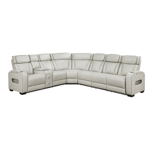 3-Piece Power Reclining Sectional with Left Side Console, Drop-Down Cup Holders, Power Headrests, Storage Arms(Top and Side), Cup holders, Reading Lights, Charging Ports, Wireless speakers, Two Wireless Chargers, and LED lighting 9516TPES*32LCN3RPWH