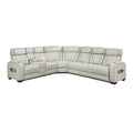 3-Piece Power Reclining Sectional with Left Side Console, Drop-Down Cup Holders, Power Headrests, Storage Arms(Top and Side), Cup holders, Reading Lights, Charging Ports, Wireless speakers, Two Wireless Chargers, and LED lighting 9516TPES*32LCN3RPWH