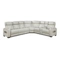 3-Piece Power Reclining Sectional with Right Side Console, Drop-Down Cup Holders, Power Headrests, Storage Arms(Top and Side), Cup holders, Reading Lights, Charging Ports, Wireless speakers, Two Wireless Chargers, and LED lighting 9516TPES*33L2RCNPWH