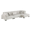 3-Piece Modular Sectional with Chaise 9555BEG*3CRACVC