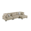 3-Piece Modular Sectional with Chaise 9555BRW*3CRACVC