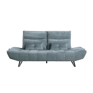 Sofa with Power Adjustable Seat Depth and Manual Adjustable Headrests 9556BUE-3PW