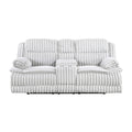 Double Reclining Love Seat with Center Console 9577GY-2
