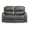Double Reclining Love Seat 9601GY-2