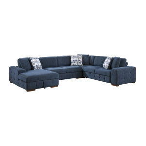 4-Piece Sectional with Left Chaise 9624BU*42RLC