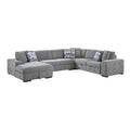 4-Piece Sectional with Left Chaise 9624GY*42RLC