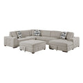 5-Piece Sectional with Right Chaise and Storage Ottoman 9624TP*52LRC
