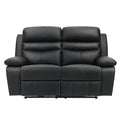 Power Double Reclining Love Seat 9628BLK-2PW