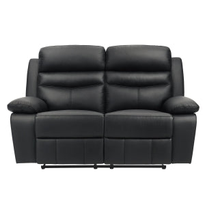 Double Reclining Love Seat 9628BLK-2