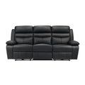Power Double Reclining Sofa 9628BLK-3PW