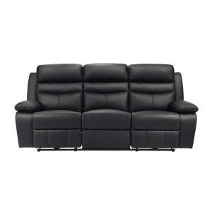 Power Double Reclining Sofa 9628BLK-3PW