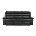 Double Reclining Sofa 9628BLK-3