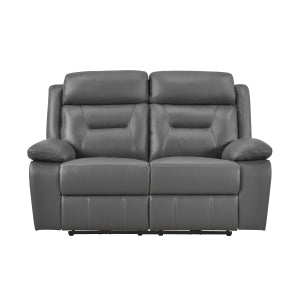 Power Double Reclining Love Seat 9629DGY-2PW