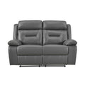 Double Reclining Love Seat 9629DGY-2