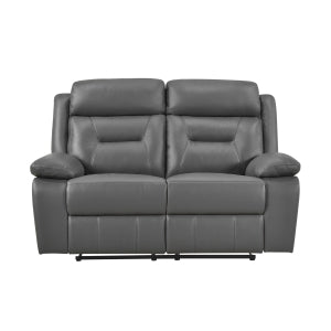 Double Reclining Love Seat 9629DGY-2