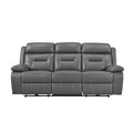 Power Double Reclining Sofa 9629DGY-3PW