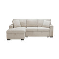 Sectional with Left Chaise, Pull-out Bed and Hidden Storage, Charging Ports 9630BE*2LC2R