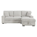 2-Piece Sectional with Pull-out Bed and Right Chaise with Hidden Storage 9633MNB*22LRC