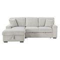 2-Piece Sectional with Pull-out Bed and Left Chaise with Hidden Storage 9633MNB*2LC2R