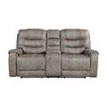 Double Reclining Love Seat with Center Console 9634GBR-2