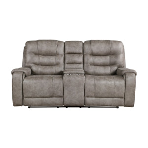 Double Reclining Love Seat with Center Console 9634GBR-2
