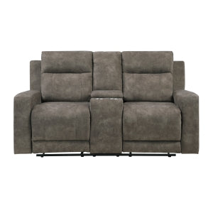 Double Reclining Love Seat with Center Console 9635BR-2
