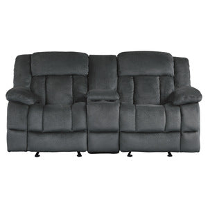 Double Glider Reclining Love Seat with Center Console 9636CC-2