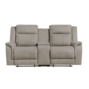 Double Reclining Love Seat with Center Console 9646DV-2