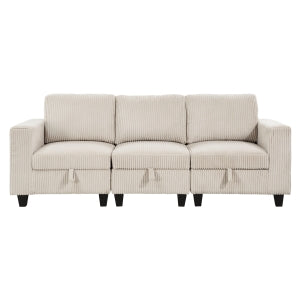 Sofa with Storage, Storage Pouches and Charging Ports 9650BE-3*
