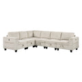 6-Piece Sectional with Storage, Storage Pouches and Charging Ports 9650NBE*6SC