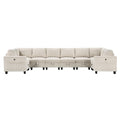 8-Piece Sectional with Storage, Storage Pouches and Charging Ports 9650NBE*8SC
