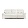 Power Double Reclining Sofa with Power Headrests, Hidden Arms Cup Holders and Charging Ports 9670BE-3PWH