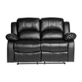 Double Reclining Love Seat 9700BLK-2